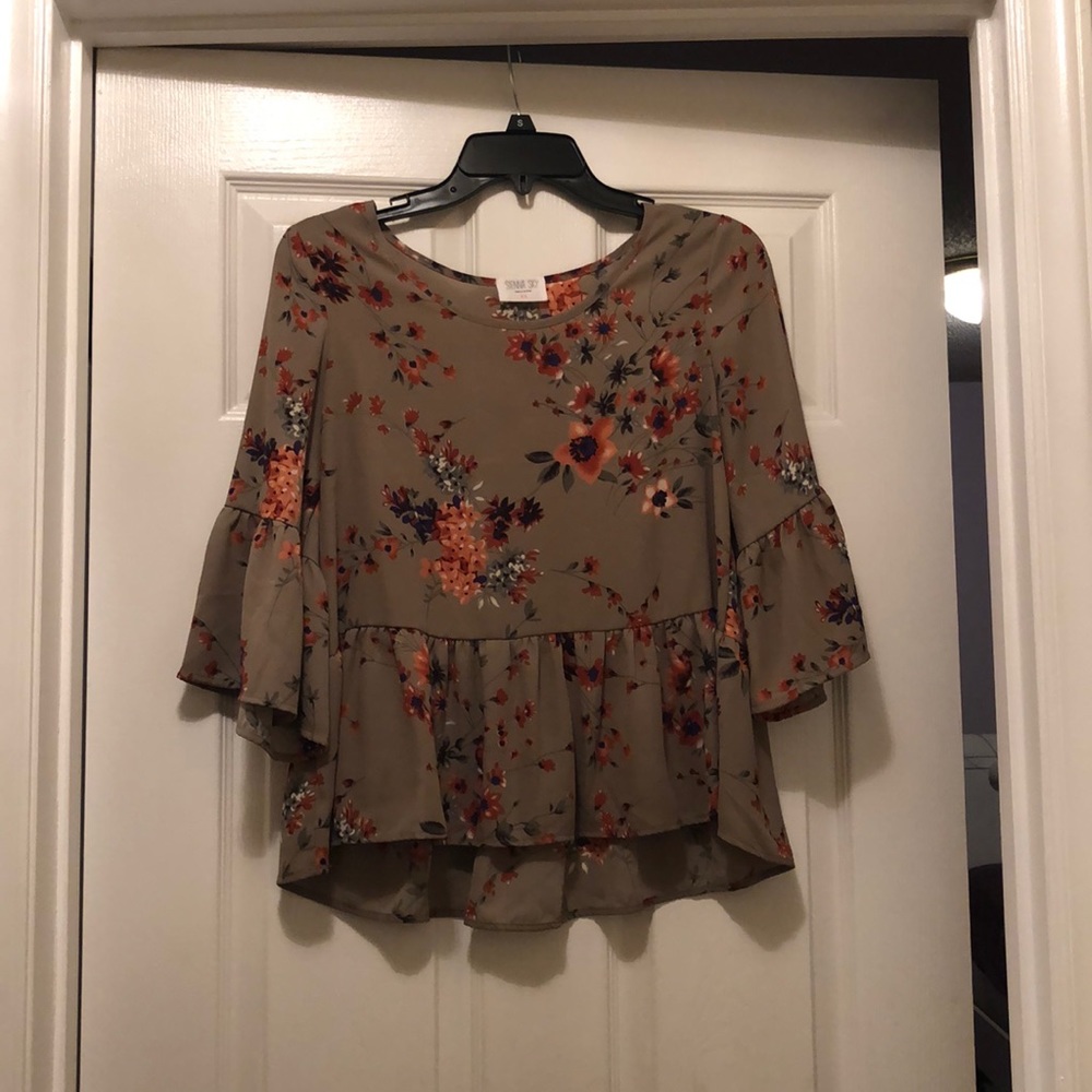 Sienna sky blouse